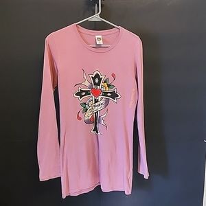 Women's Ed Hardy long sleeve t-shirt size large